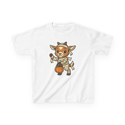 Youth Halloween 3 - Mummy Kid T-Shirt | Cute Spooky Kids' Tee | Trick or Treat Kids' T-Shirt | Halloween Costume for Kids | Fall Farm Animal Youth Tee