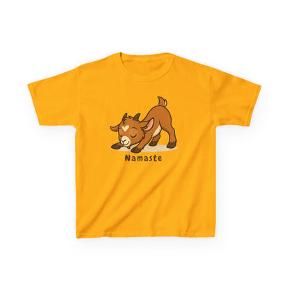 Youth Yoga Kid - Namaste T-Shirt | Cute Gift for Kids | Young Tee for Animal Lovers | Playful Kids Apparel | Kids Farm Shirt