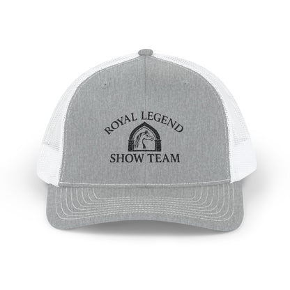 Royal Legend Show Team Hat | Embroidered Horse & Rider Cap | Equestrian Gift | Horse Lover Trucker Hat