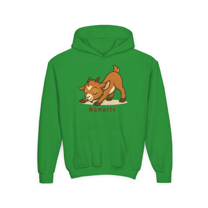 Youth Yoga Kid - Namaste Hoodie, Cute Sweatshirt for Kids, Animal Lovers Gift, Cozy Layering Piece, Perfect for Birthdays and Holidays