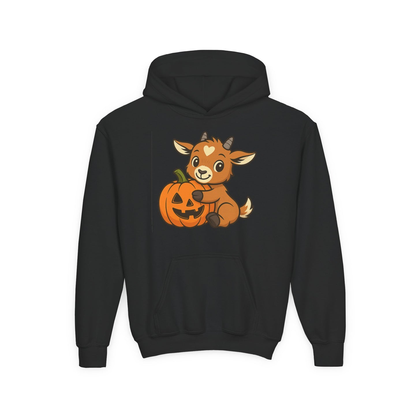Youth Halloween 4 - Pumpkin Hug Kid Hoodie | Cute Kid Pumpkin Hooded Sweatshirt | Kids Farm Animal Pullover | Cozy Pumpkin Patch Outfit for Boys & Girls