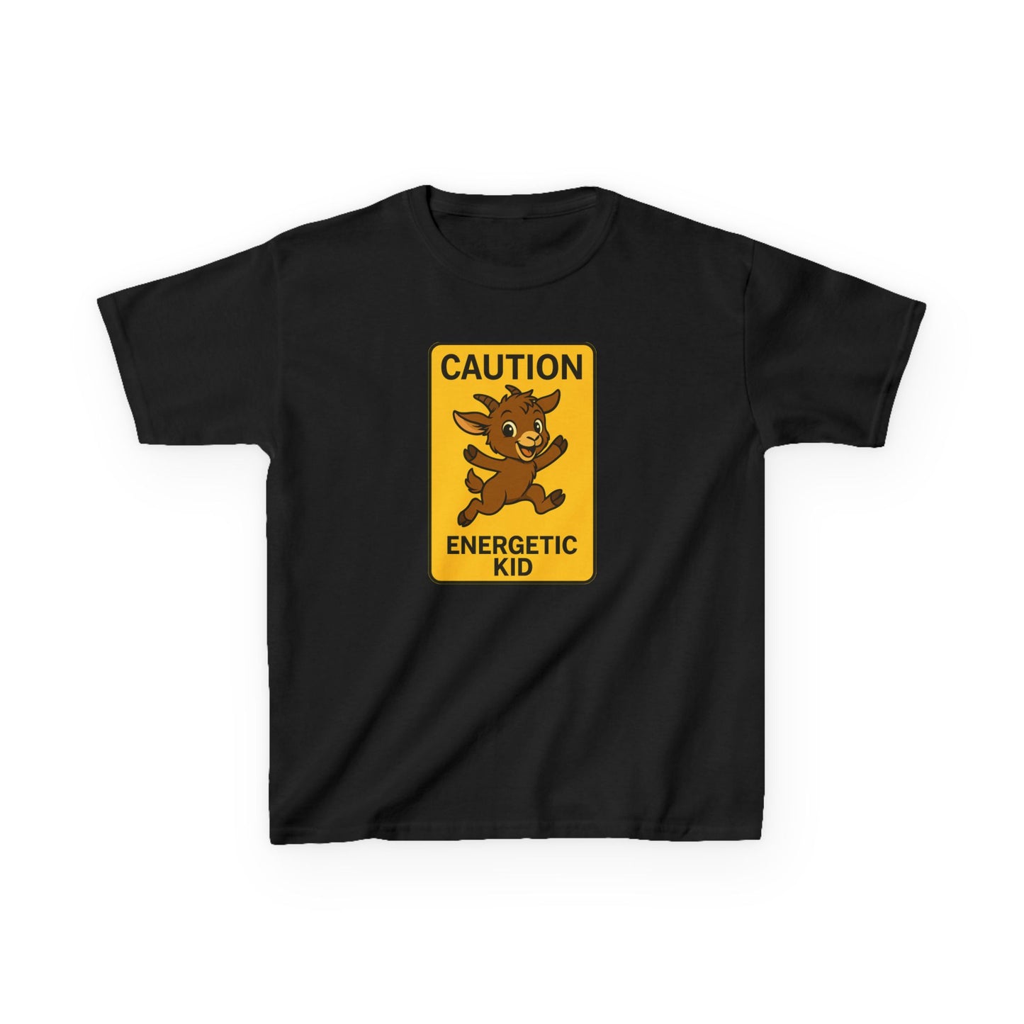Youth Energetic Kid T-Shirt | Caution T-shirt for Playful Children | Fun Gift for Kids | Adventure Wear | Unique Birthday Present