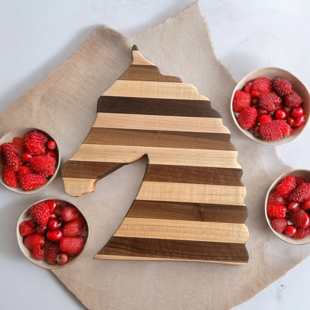 Braided Horse Head Charcuterie Board